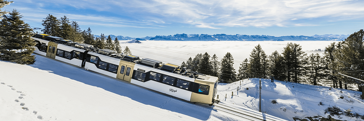 Grande aventure hivernale en train en Suisse